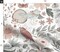 Woodland Birds Forest Nursery And Branches Pink Flowers Pastel Eggs Custom Printed Fabric by Spoonflower Various Fabrics by the Yard or Fat Quarter